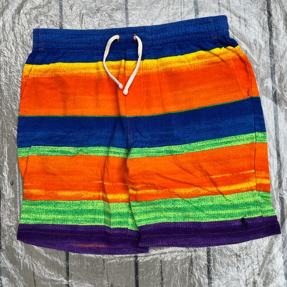 Polo Ralph Lauren Striped Fleece Shorts